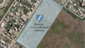 Villa San Carlos avanza hacia un predio propio: el Municipio realizó la demarcación del terreno que será cedido al club